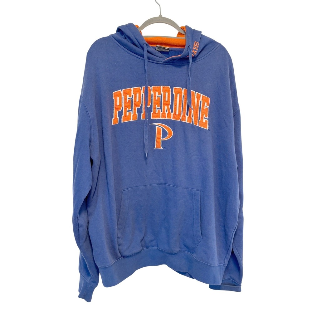 Stadium Athletics Pepperdine University Waves Hoodie Blue Orange Mens XXL - Picture 1 of 4